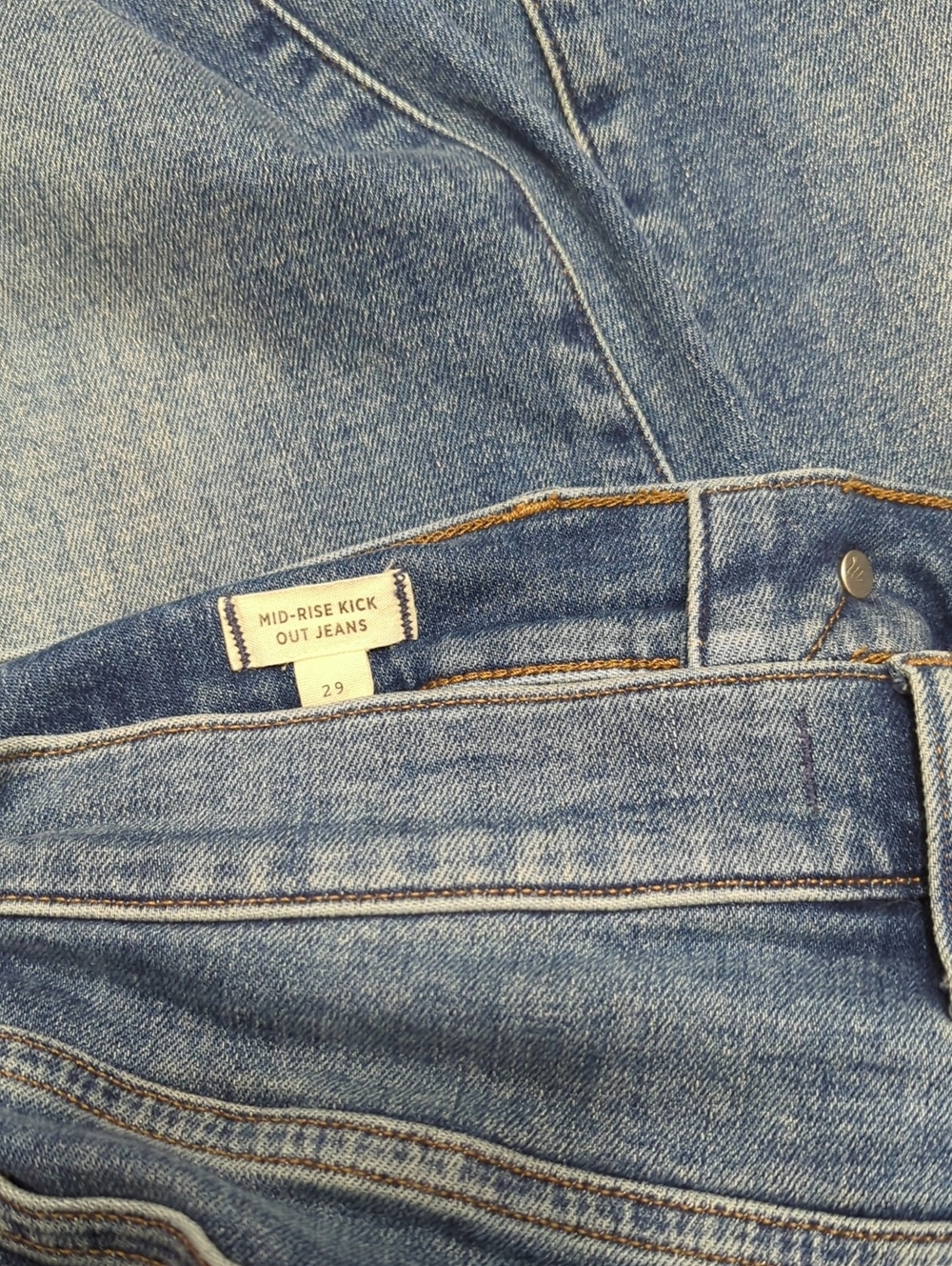 Madewell Mid-Rise Kick Out Jeans 29 - Picture 3 of 3